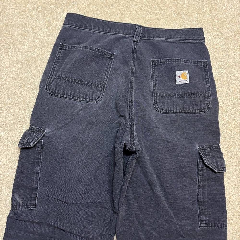 Carhartt FR Cargo Pants Mens 30x32 Black Relaxed Flame Resistant Work Utility